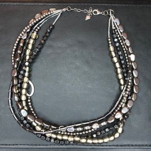 Retired Silpada Foiled Glass Bead Necklace